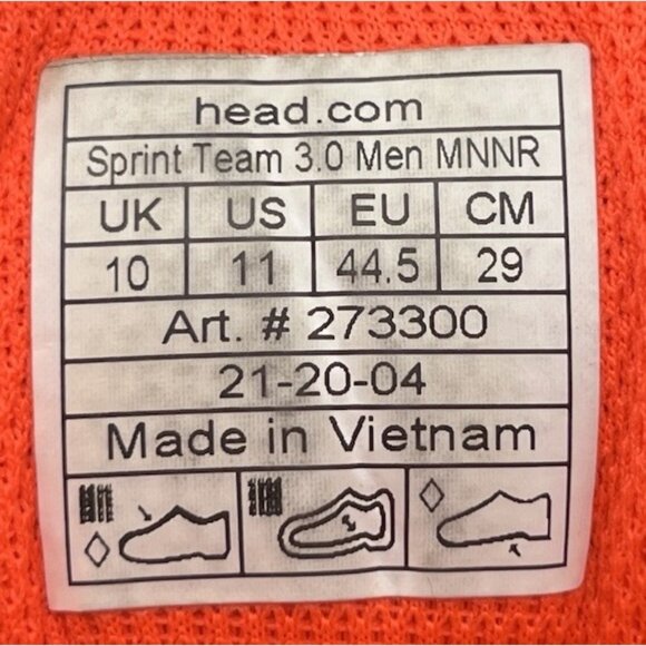 HEAD Sprint Team 3.0 Men’s Size 11 Tennis Pickleball Clay Hard Court Shoes - Picture 11 of 11